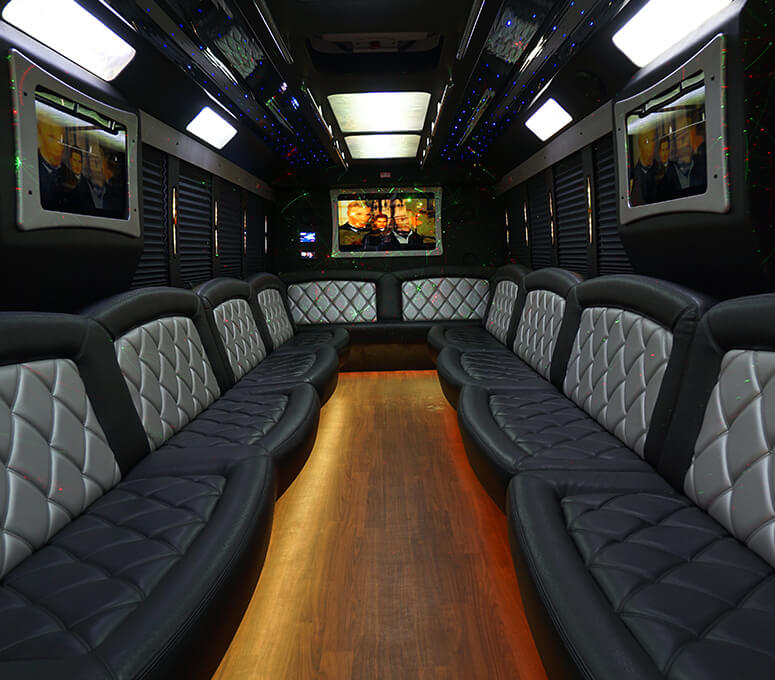 party bus with extraordinary stereo systems
